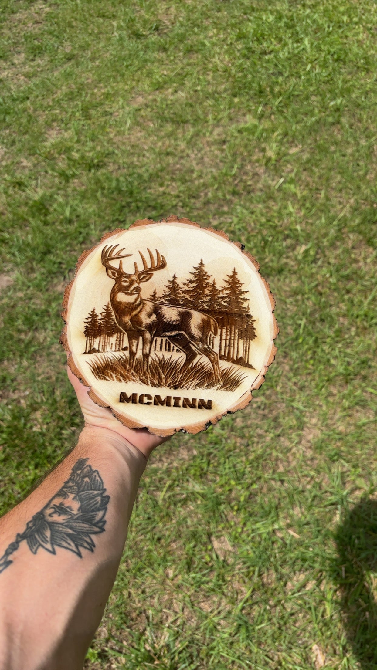 Custom Pine Wood Plaque 9”