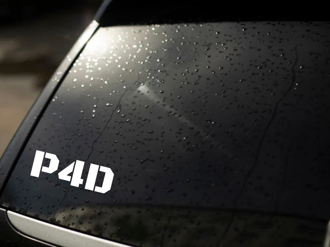 P4D Window Decal